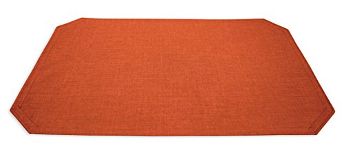 Haus und Deko Tischset Leinen Optik 35 x 50 cm Terracotta Platzset waschbar wasserabweisend beschichtet Untersetzer Platzsets Küche Esstisch Wohnzimmer Platzdeckchen pflegeleicht von Haus und Deko