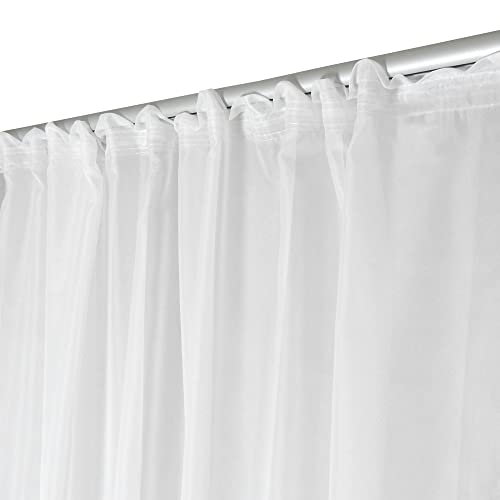 Haus und Deko Voile Dekoschal Gardine Emotion weiß 700 x 245 cm Organza Vorhang Kräuselband klassisch transparent kurz mittel oder lang Store Gardinenvorhang Wohnzimmer Schlafzimmer von Haus und Deko