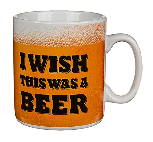 Haus und Deko XL Bier-Tasse Jumbo Kaffeebecher ca. 750 ml Coffee Mug Humpen Bierkrug - I Wish This was Beer Haus und Deko XL Bier-Tasse Jumbo Kaffeebecher ca. 750 ml Coffee Mug Humpen Bierkrug - I Wish This was Beer von Haus und Deko