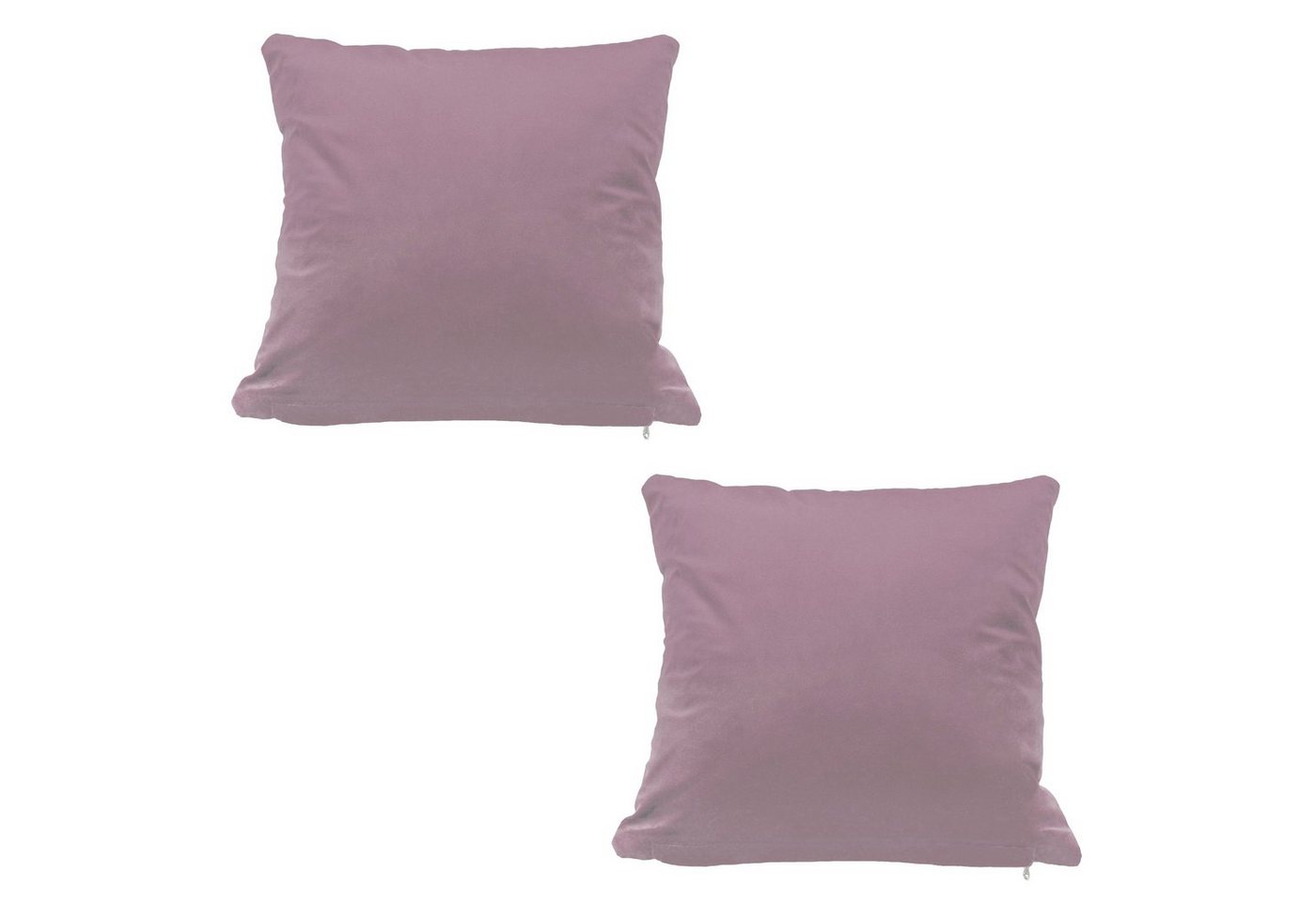 Haus und Deko Kissenbezug Kissenbezug 2er Set 40x40 50x50 Samt weich Kissenhülle Sofakissen, (2 Stück) von Haus und Deko