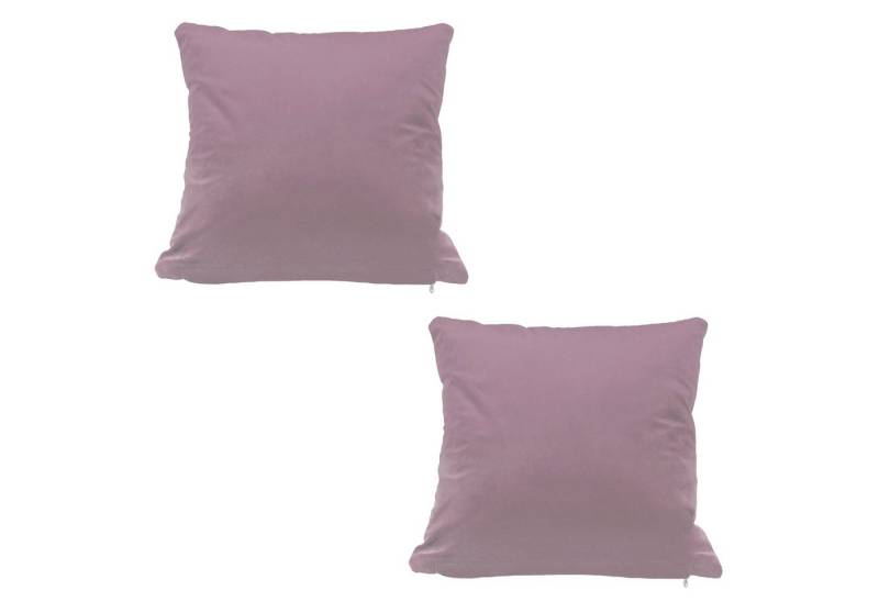 Haus und Deko Kissenbezug Kissenbezug 2er Set 40x40 50x50 Samt weich Kissenhülle Sofakissen, (2 Stück) von Haus und Deko