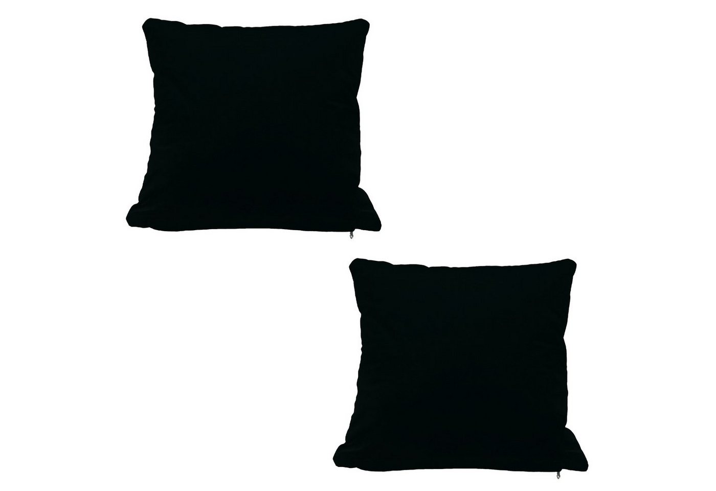Haus und Deko Kissenbezug Kissenbezug 2er Set 40x40 50x50 Samt weich Kissenhülle Sofakissen, (2 Stück) von Haus und Deko