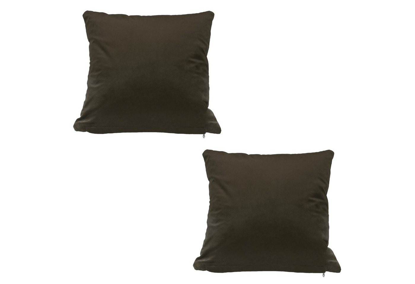 Haus und Deko Kissenbezug Kissenbezug 2er Set 40x40 50x50 Samt weich Kissenhülle Sofakissen, (2 Stück) von Haus und Deko