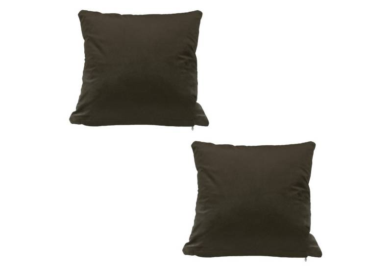 Haus und Deko Kissenbezug Kissenbezug 2er Set 40x40 50x50 Samt weich Kissenhülle Sofakissen, (2 Stück) von Haus und Deko