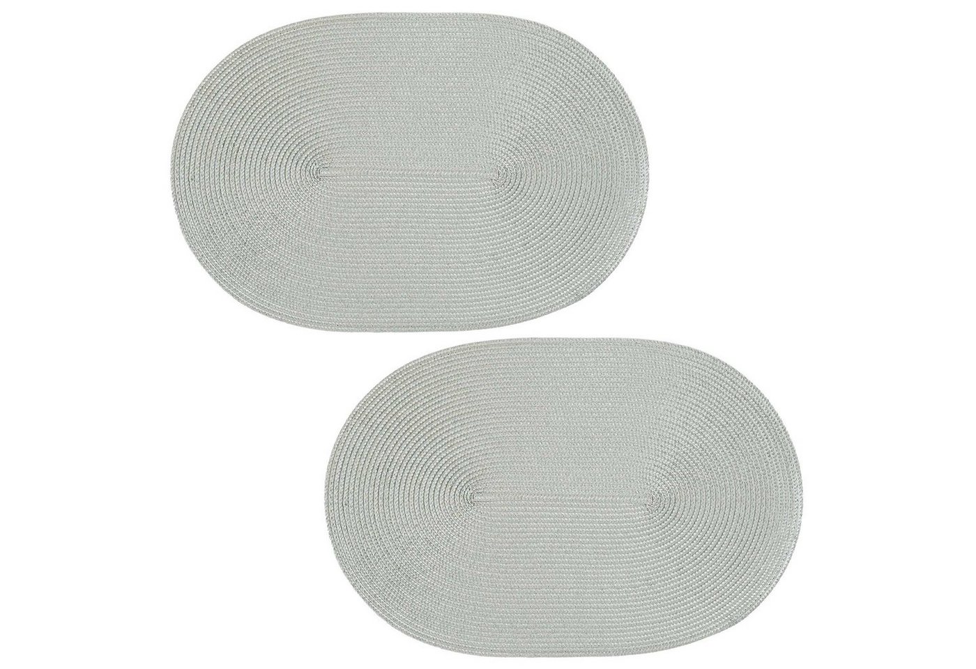 Platzset, Platzset 2er Set oval ca. 45x30 cm Platzdeckchen Tischset geflochtene, Haus und Deko, (2-St) von Haus und Deko