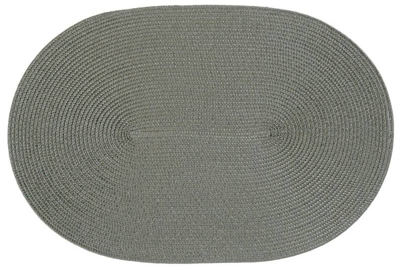 Haus und Deko Platzset Platzset oval ca. 45x30 cm Bast Optik Platzdeckchen Tischset geflochte, (1-St) von Haus und Deko