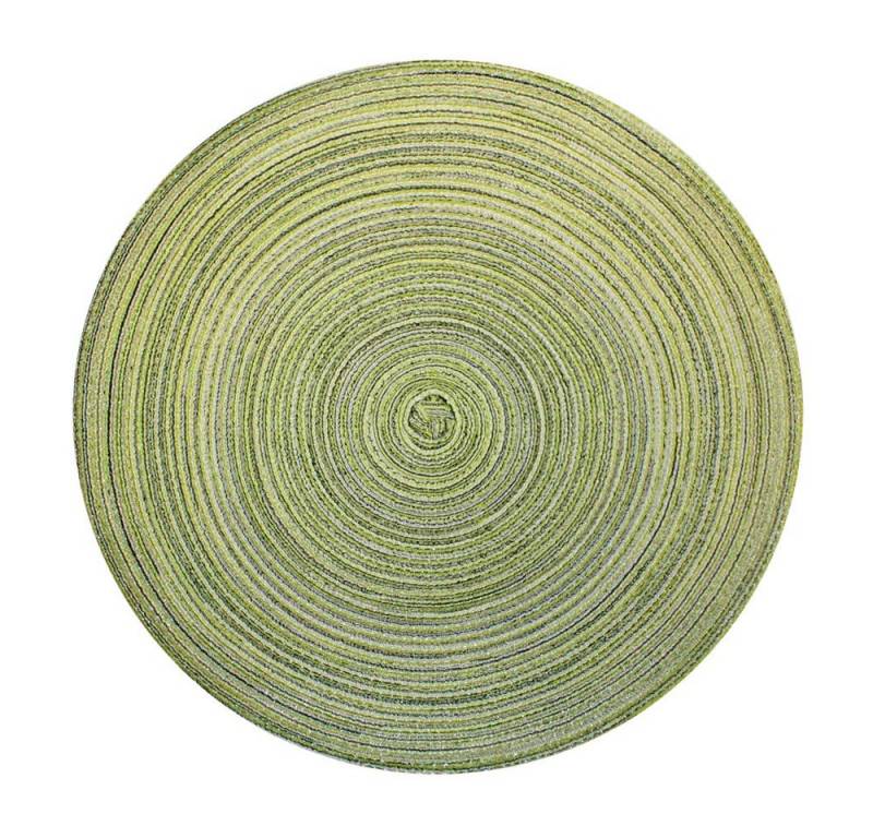 Haus und Deko Platzset Platzset rund ca. 40 cm rund waschbar Tischset Untersetzer Bast melier, (1-St) von Haus und Deko