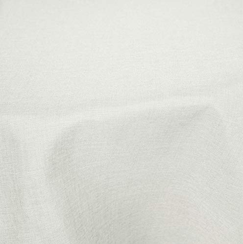 Tischdecke oval 160x220 cm Struktur Leinen-Optik beschichtet Wasser und Schmutz abweisend Lotuseffekt #1083 (weiß) von Haus und Deko