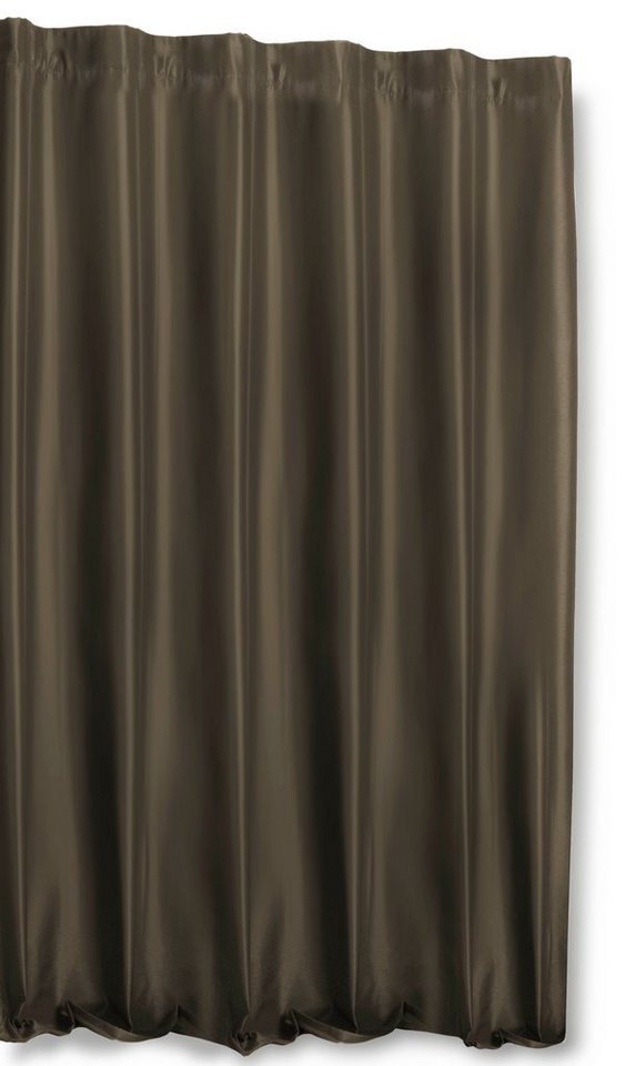 Haus und Deko Türvorhang Thermo Vorhang Polar Fleece blickdicht extra breit 245x245 cm Wildseid, Kräuselband (1 St), blickdicht, Polyester von Haus und Deko