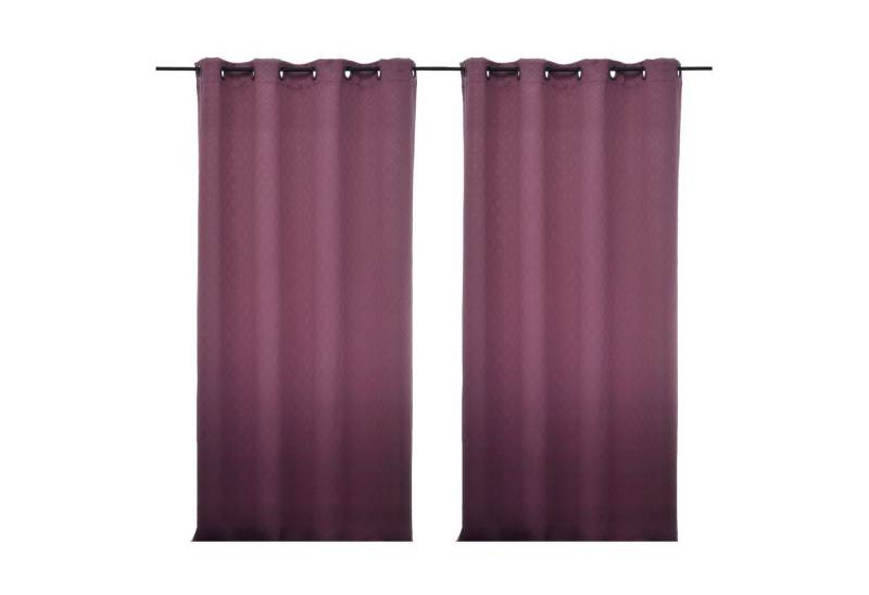 Haus und Deko Verdunkelungsvorhang 2er Set Vorhang Verdunkelung mit Ösen Gardine blickdicht Thermo Effekt, Ösen (2 St), blickdicht, Polyester von Haus und Deko