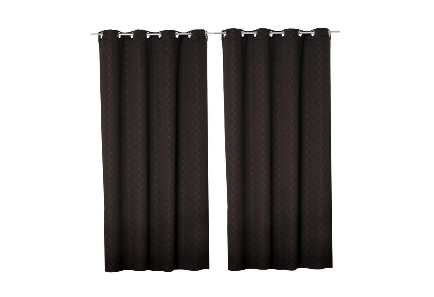 Haus und Deko Verdunkelungsvorhang 2er Set Vorhang Verdunkelung mit Ösen Gardine blickdicht Thermo Effekt, Ösen (2 St), blickdicht, Polyester von Haus und Deko