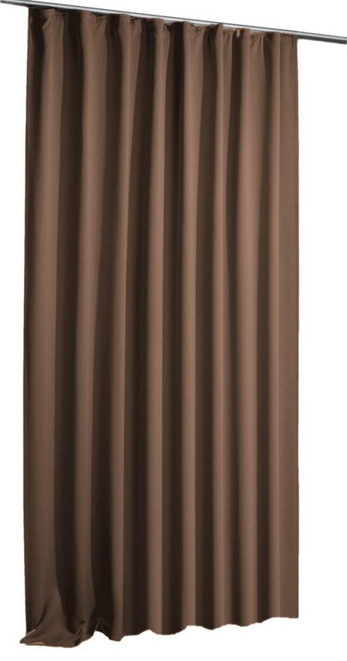 Verdunkelungsvorhang Verdunklungsvorhang Blackout Gardine Kräuselband blickdicht 135x245, Haus und Deko, Kräuselband (1 St), verdunkelnd, Polyester von Haus und Deko