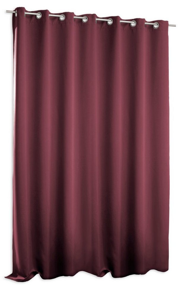 Verdunkelungsvorhang Verdunklungsvorhang Ösen Vorhang 295x245 cm extra breit Gardine blickd, Haus und Deko, Ösen (1 St), verdunkelnd, Polyester von Haus und Deko