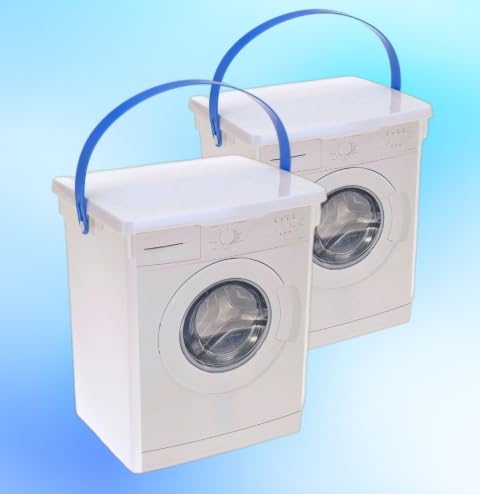 2 Stück 5L Waschpulverbox Klammerkorb Waschmittelbehälter Weißwäsche Buntwäsche 2 Stück 5L Waschpulverbox Klammerkorb Waschmittelbehälter Weißwäsche Buntwäsche von Haus & Garten