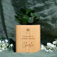 Personalisierte Erinnerung Katze, Blumentopf Aus Holz Mit Katzen Name, Andenken Verstorbene Abschied Geschenk, Trauergeschenk Kater Personalisierte Erinnerung Katze, Blumentopf Aus Holz Mit Katzen Name, Andenken Verstorbene Abschied Geschenk, Trauergeschenk Kater von HausEsther