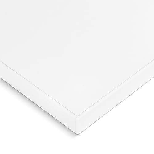 HausFux Spanplatte nach Maß - 1,9 cm stark, melaminbeschichtet, mit ABS-Kante - Made in Germany - Maßanfertigung - für Möbel- und Innenausbau (Icy White, 100 x 10 cm) von HausFux