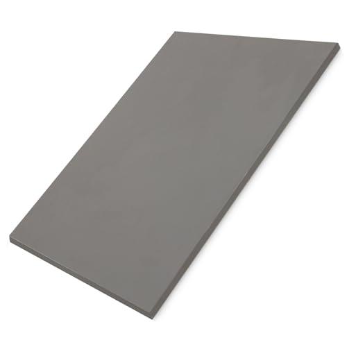 HausFux Tischplatte nach Maß - 1,9 cm Starke Spanplatte mit ABS-Kante - individueller Zuschnitt - Made in Germany (Basalt Grau, 100 x 100 cm) von HausFux