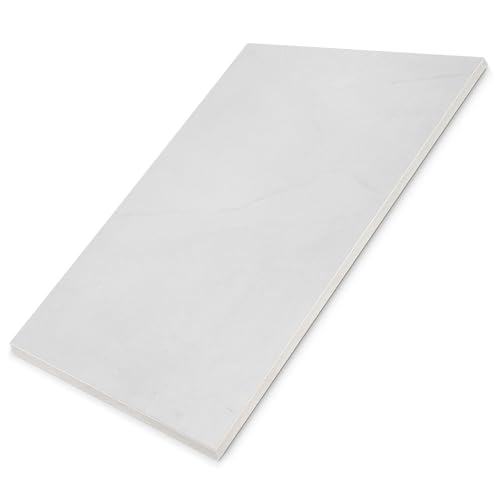 HausFux Tischplatte nach Maß - 1,9 cm Starke Spanplatte mit ABS-Kante - individueller Zuschnitt - Made in Germany (India White, 120 x 60 cm) von HausFux