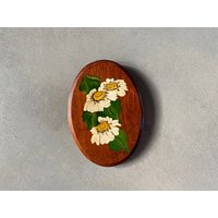 Blumenbild Gänseblümchen | 70Er Jahre Wandbild Plakette Zum Aufhängen Blumenbild Gänseblümchen | 70Er Jahre Wandbild Plakette Zum Aufhängen von HausModern