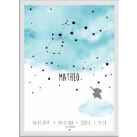 Baby Print-Geburt, Taufe, Geburtsposter, Geschenk Geburt, Geburtsanzeige, Sternzeichenbild(Personalisiert Baby Print-Geburt, Taufe, Geburtsposter, Geschenk Geburt, Geburtsanzeige, Sternzeichenbild(Personalisiert von HausNr26