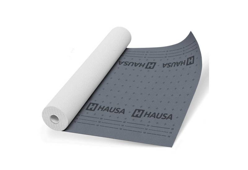 Hausa Dachbahn Unterspannbahn Dach Superior HU180, Ohne Selbstklebestreifen, 525 m² pro Paket, (180g/m², 7-St., 7 x 1,5m x 50m), flexible dreilagige hochdiffusionsoffene Unterdeckbahn von Hausa
