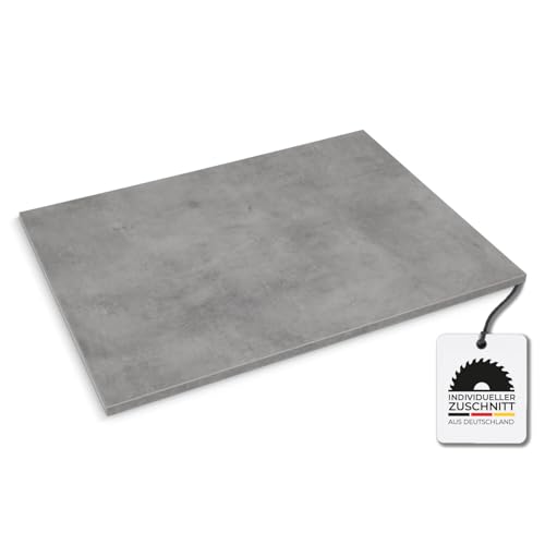 Hausfux Tischplatte nach Maß - 1,9 cm Starke Spanplatte mit ABS-Kante - individueller Zuschnitt - Made in Germany (Loftec, 90 x 40 cm) von Hausfux