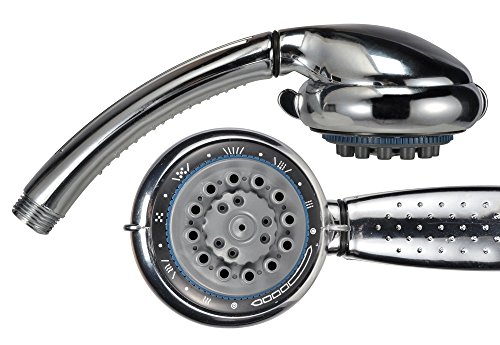 Haushalt International Duschkopf 8 Strahlfunktionen Handbrause Duschbrause verchromt von Haushalt International