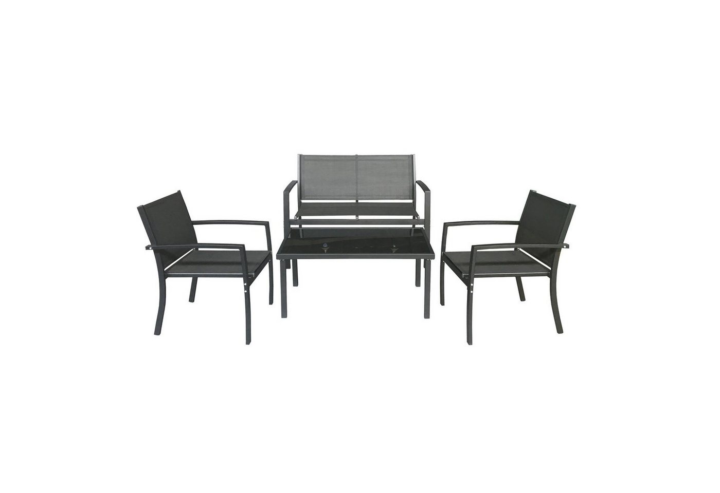 Haushalt International Gartentisch Lounge Set Tisch, Sofa und 2 Stühle (1-St) von Haushalt International