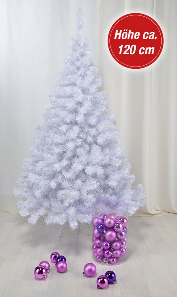 Haushalt International Künstlicher Weihnachtsbaum Weihnachtsbaum künstlich Baum Christbaum Tannenbaum 120cm weiß Haushalt International Künstlicher Weihnachtsbaum Weihnachtsbaum künstlich Baum Christbaum Tannenbaum 120cm weiß von Haushalt International