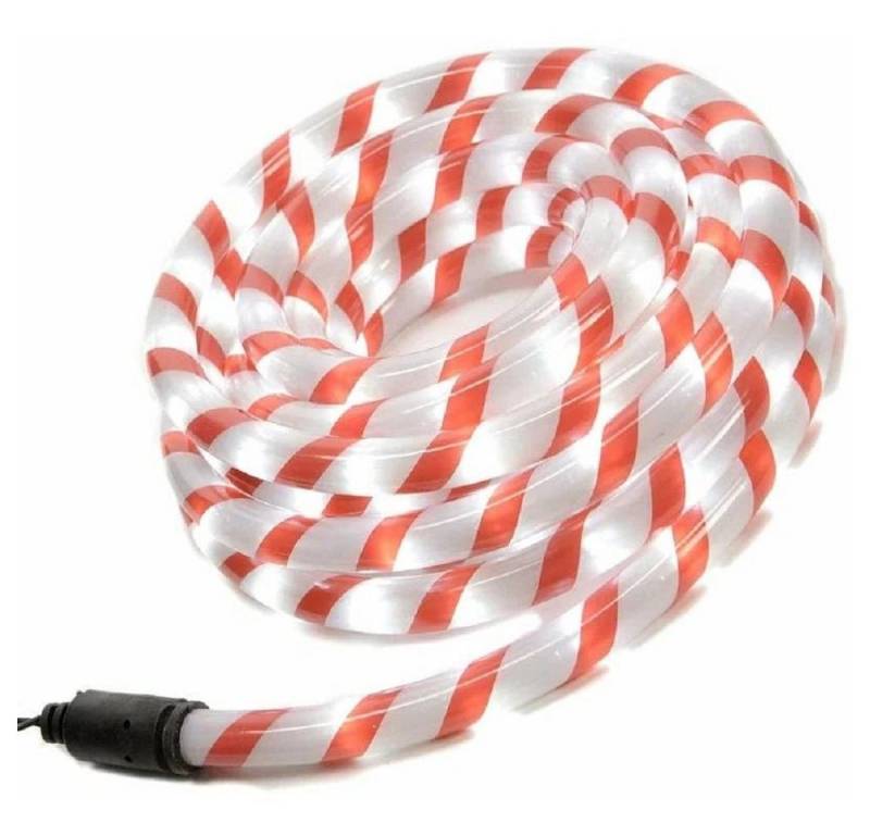 Haushalt International LED-Lichterschlauch 76643 LED Lichtschlauch rot / weiß gedreht 6m von Haushalt International