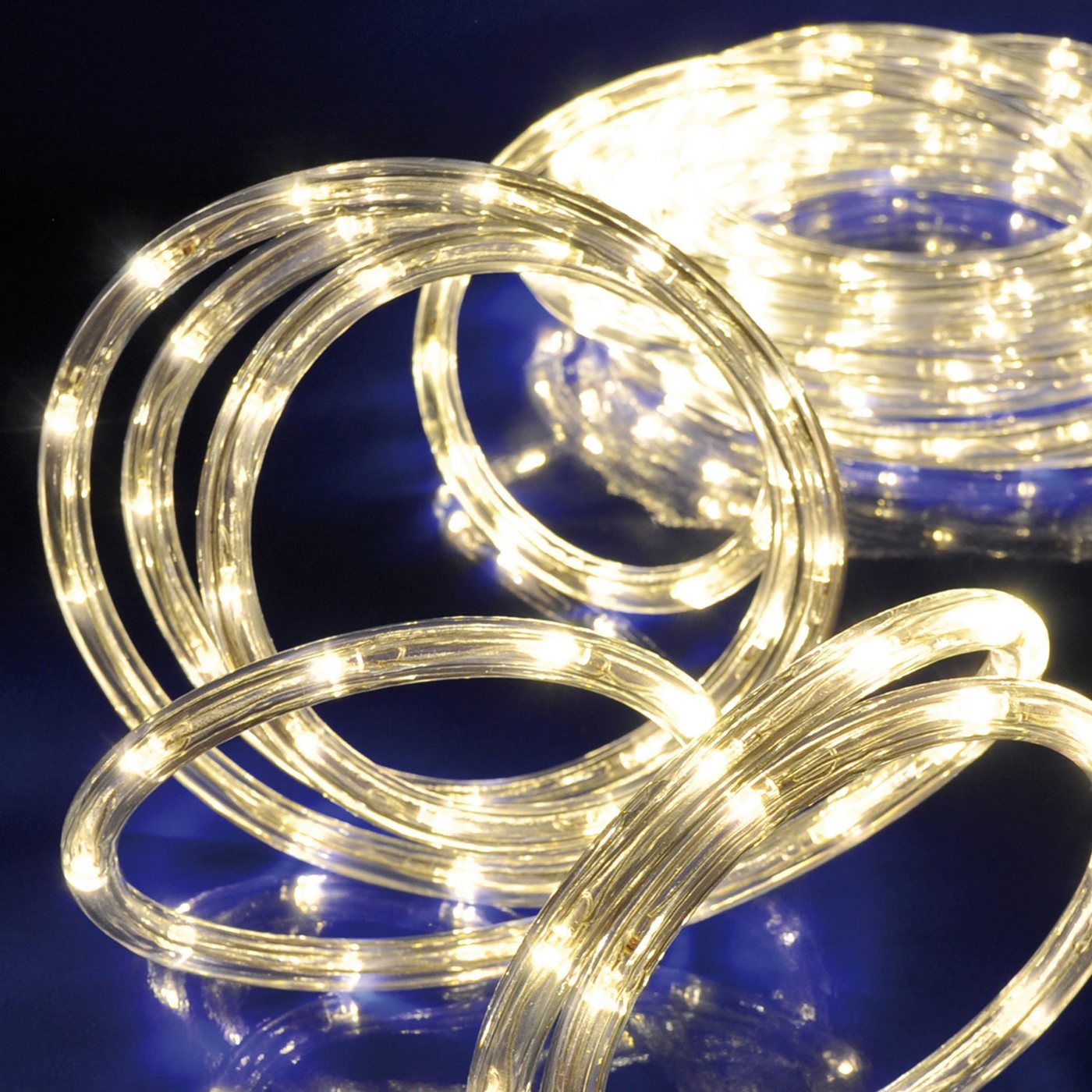 Haushalt International LED-Lichterschlauch Lichterschlauch LED 10 Meter mit 200 warm weißen LEDs Haushalt International LED-Lichterschlauch Lichterschlauch LED 10 Meter mit 200 warm weißen LEDs von Haushalt International