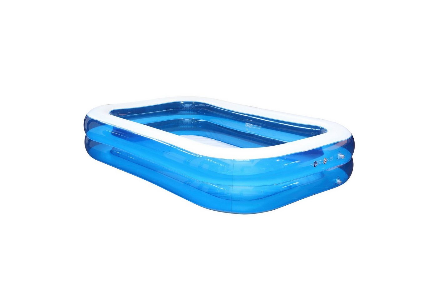 Haushalt International Pool Familien Pool, transparent-blau Maße: ca. 211 x 132 x 46cm (1-tlg) von Haushalt International