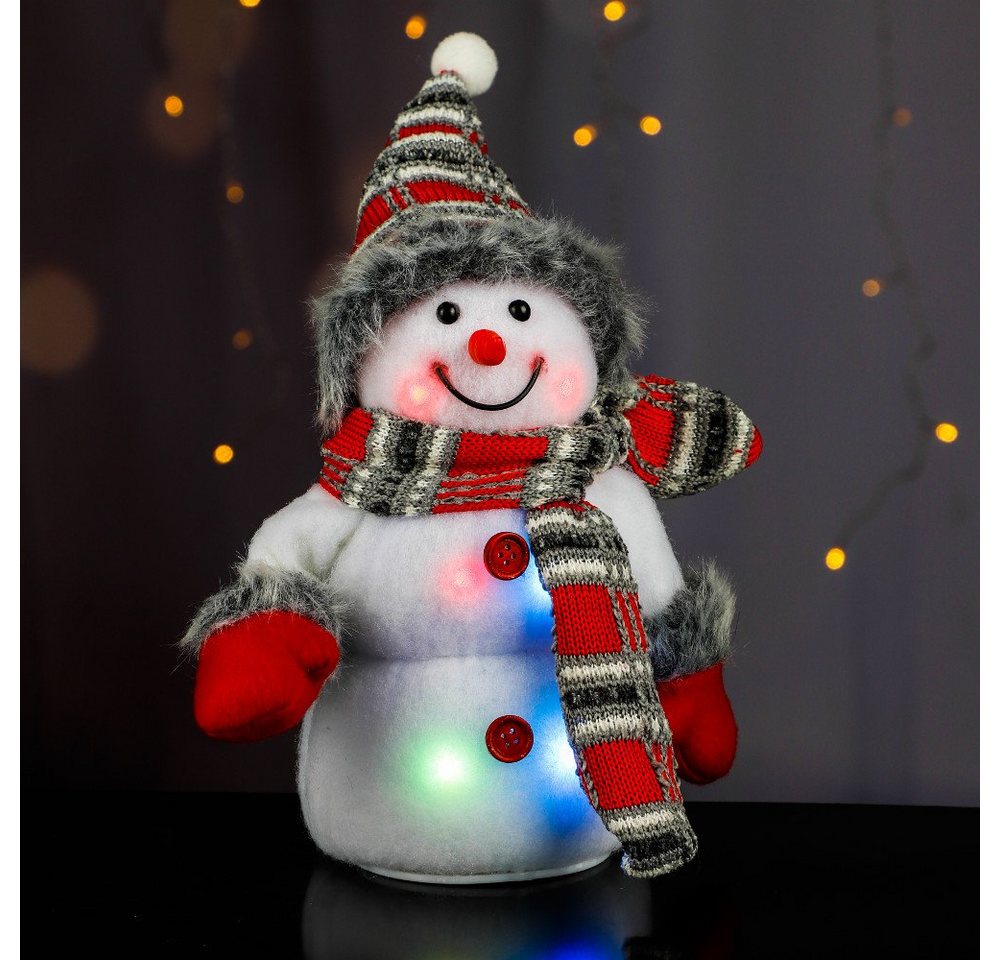 Haushalt International Schneemann, LED Weihnachtsdeko - 25 cm - Bunt von Haushalt International