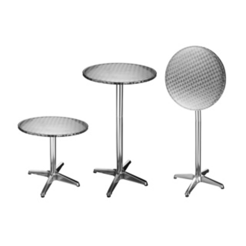 Haushalt International Stehtisch Bistro-Stehtisch aus Aluminium Maße: ca. Ø 58 x H 115cm (1-St) von Haushalt International