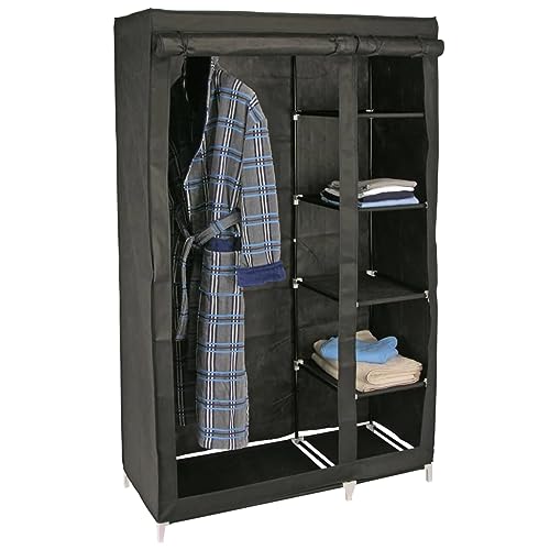 Haushalt International Textilkleiderschrank Garderobenschrank Faltschrank Kleiderschrank Campingschrank von Haushalt International