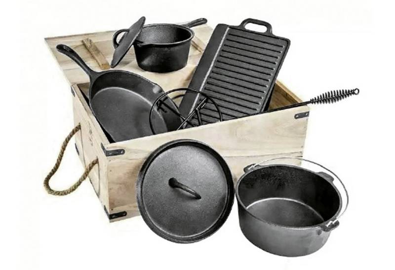 Haushalt International Topf-Set, Gusseisen (Kochtopf Set) von Haushalt International