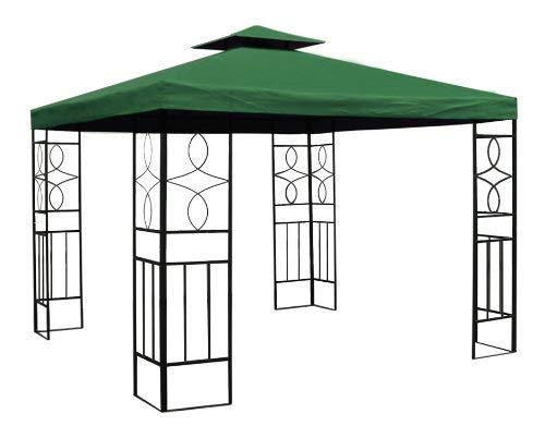 Haushalt International WASSERDICHT Pavillondach GRÜN 2,98x2,98m Dach Pavillon Pavillion PVC WASSERFEST von Haushalt International