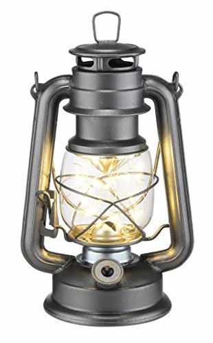 Haushalt International Sturmlaterne Laterne Campinglaterne aus Metall 16 LEDs 70034 von Haushalt International