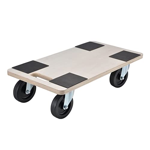Transport-Rollbrett für bis zu 40 Kg - Transportroller mit 4 Lenkrollen und praktischem Tragegriff 95019 Transport-Rollbrett für bis zu 40 Kg - Transportroller mit 4 Lenkrollen und praktischem Tragegriff 95019 von Haushalt International
