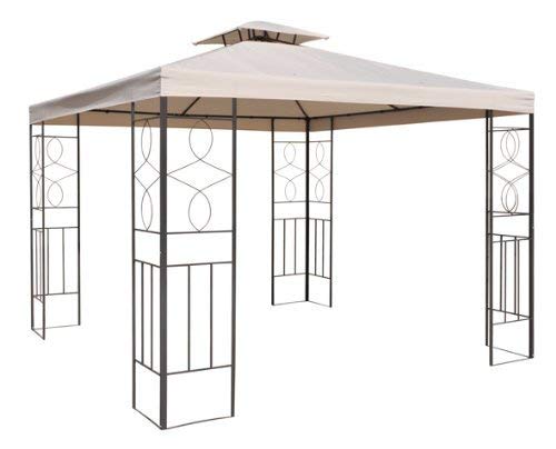 Haushalt International WASSERDICHT Pavillondach Beige 2,98x2,98m Dach Pavillon Pavillion PVC von Haushalt International