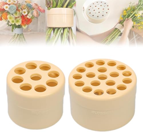 Hausio Blumenstielhalter, Hanataba Blumenhalter - Spiral Ikebana Stem Holder, Spiral Stielhalter für Vasen, Bouquet Twister, Spiralförmiger, Ikebana Zubehör, Ikebana Stielhalter (2 Stile) von Hausio