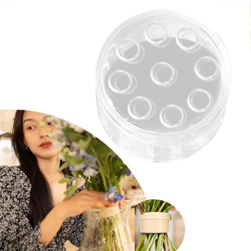 Hausio Bouquet Twister - Ikebana Zubehör, Hanataba Blumenstielhalter, Hanataba Blumenhalter, Spiral Ikebana Stem Holder, Blumenhalter für Vasen, Spiralförmiger, Ikebana Stielhalter (Groß) von Hausio