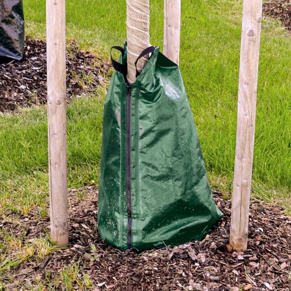 Baum-Bewässerungssack 55 Liter, PVC, grün, Langzeitbewässerung, Bau... von Hausmarke