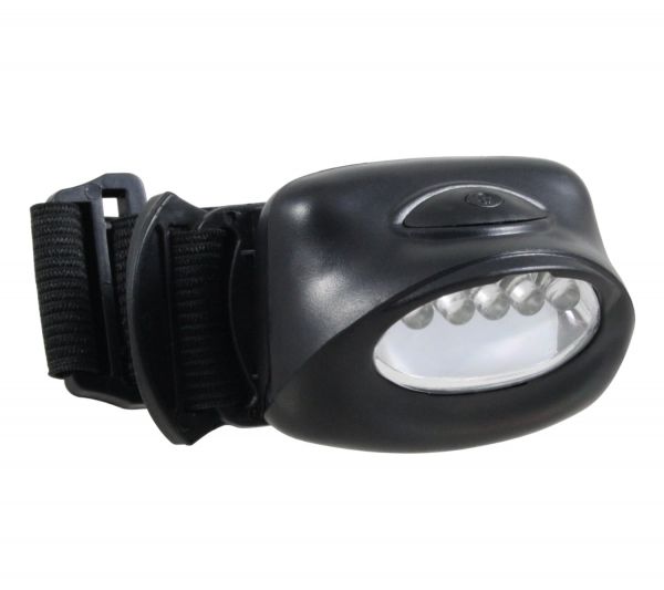 LED-Stirnleuchte mit 5 LEDs, Kopflampe, Sportleuchte, Stirnlampe von Hausmarke