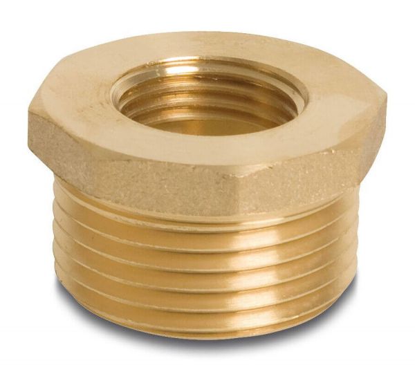 Messing Reduzierstück 3/4 Zoll AG x 1/2 Zoll IG - Arbeitsdruck 30bar von Profec