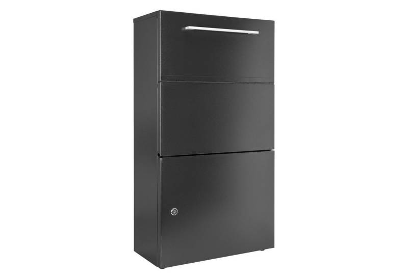 Haussmann Paketbriefkasten Paketbriefbox 400 Protect, Vormontiert Pulverbeschichtet gefalzt Regenschutz von Haussmann