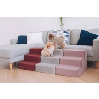 Hundetreppe Für Bett Aus Möbelstoff | Velour Hundestufen Mit Abnehmbarem Bezug Hunde Treppe Couch von HaustierStore