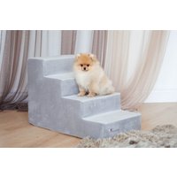 Hunde Treppe Für Hochbett | Kleiner Hund Schritte Polsterstoff 4 Schritt Hundetreppen Schaumstoff Hundestufen von HaustierStore