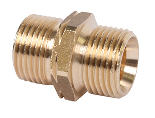 Doppelnippel G 3/8" RH x G 3/8" LH zur Verbindung von Gasschläuchen von HausundWerkstatt24