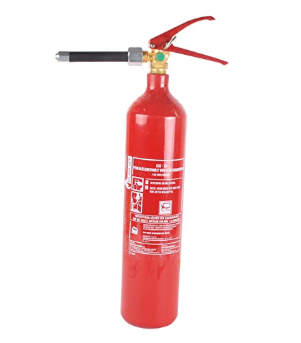 Feuerlöscher CO2/Kohlendioxid 2kg (GSE-2XB EDV-Löscher Prüfplakette Feuerlöscher-Tauschsystem) von HausundWerkstatt24